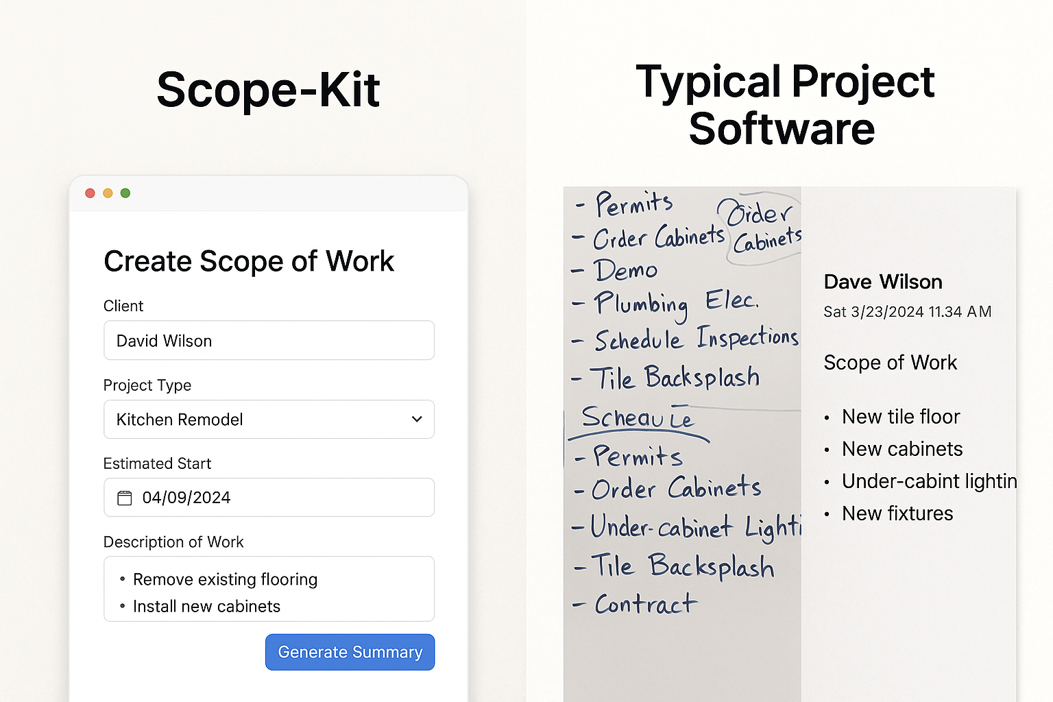 Scope-Kit compared to common workflows